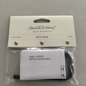 Hearth & Hand Black Bath Hook
